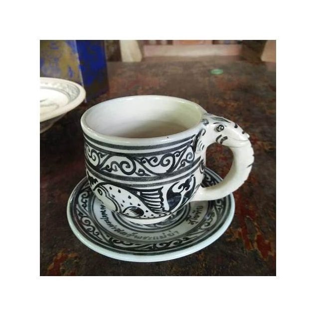 Sangkhalok Fish Pattern Cup