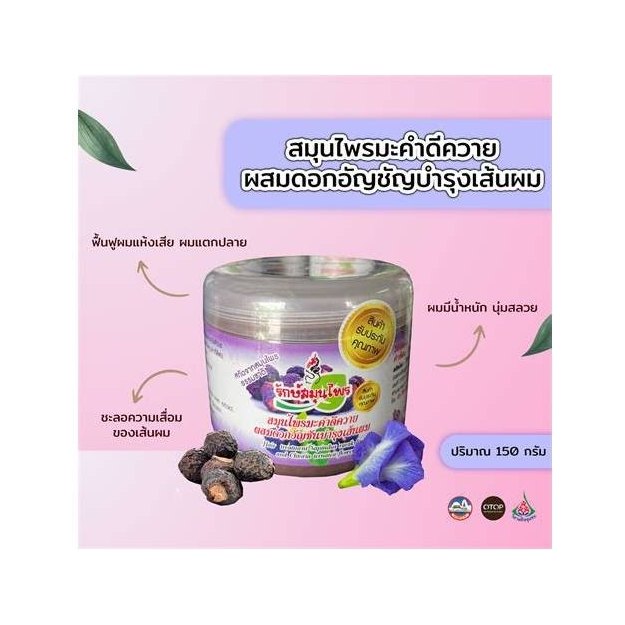 Soapberry and Butterfly Pea Herbal Shampoo