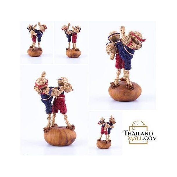 Water Hyacinth Muay Thai Figurines
