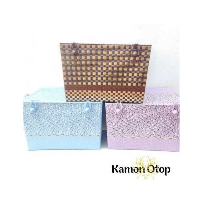 Woven Plastic Storage Bins