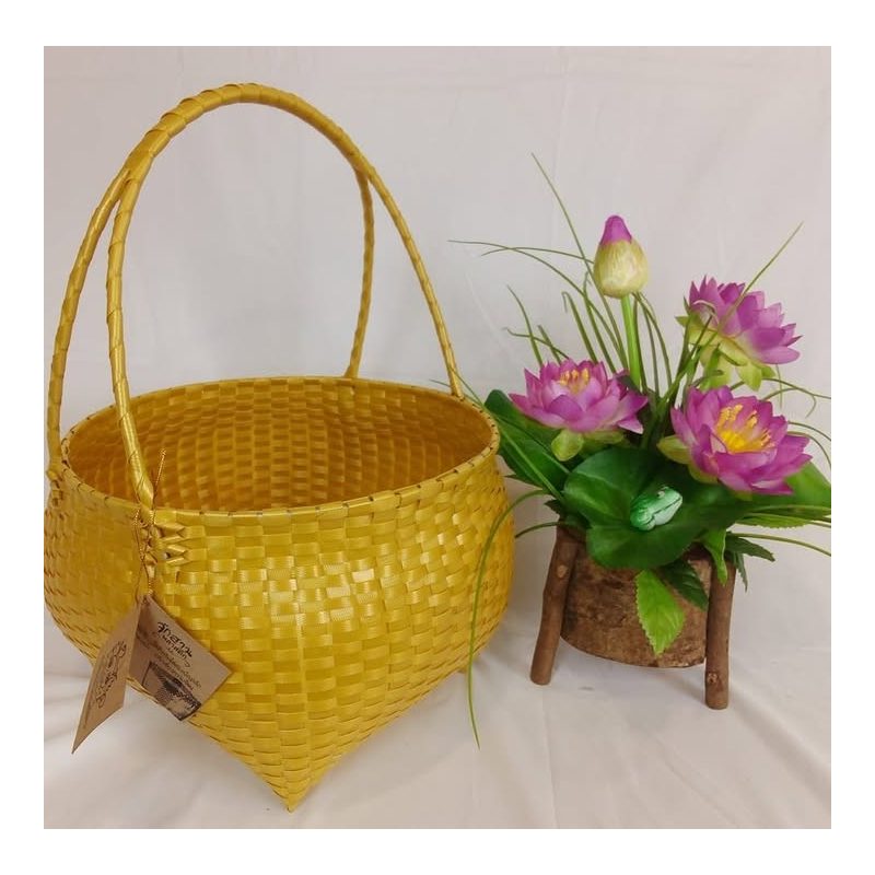Woven Thai Pattern Basket