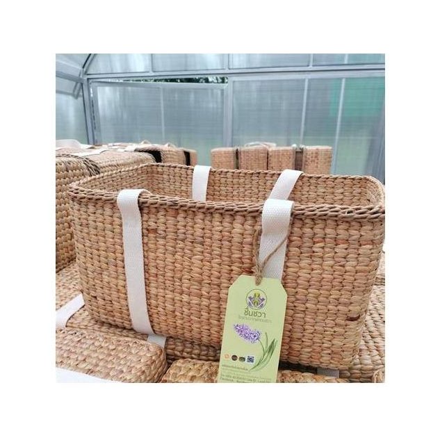 Woven Water Hyacinth Basket