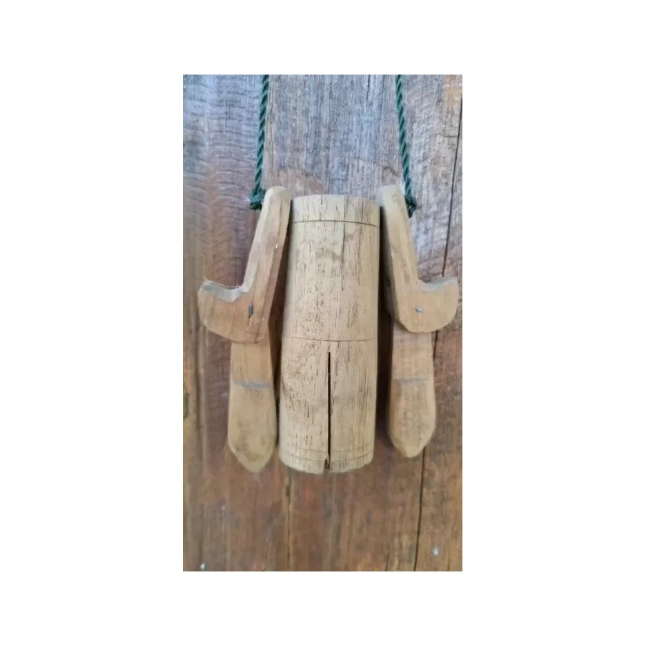 Wooden Cowbell Wind Chimes