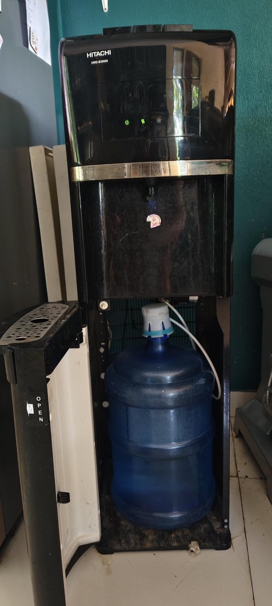 Hitachi Bottom-Loading Water Dispenser Hot and Cold in black