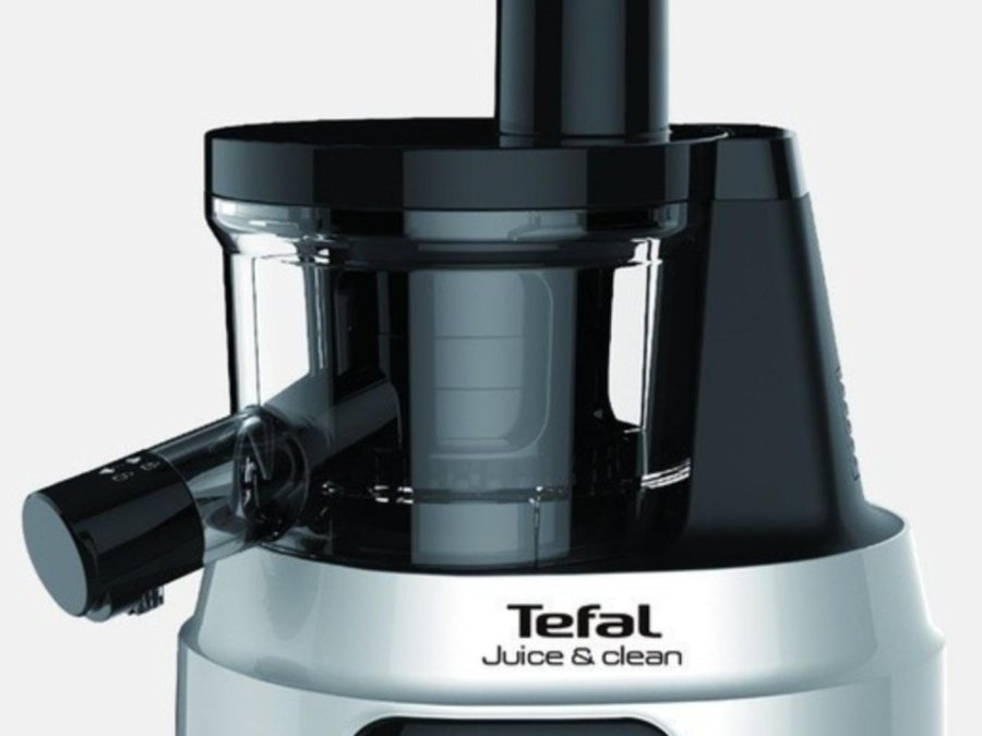 Tefal Juice & Clean Slow Juicer (model ZC420E38), a 150W cold-press slow juicer