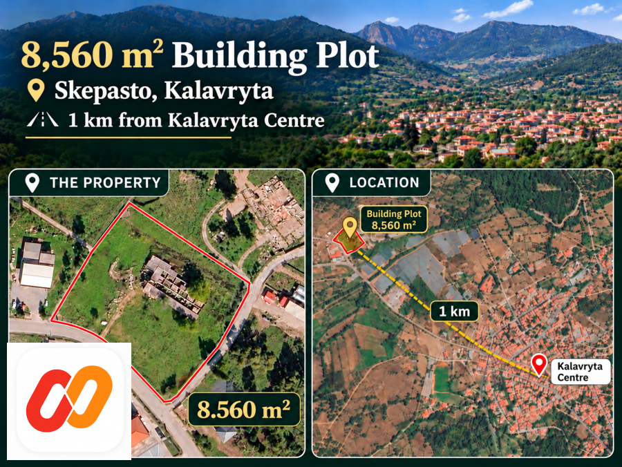 8,560 m² Buildable Plot near Kalavryta, Peloponnese, Greece