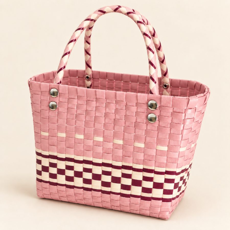 Blush Handwoven Tote Bag