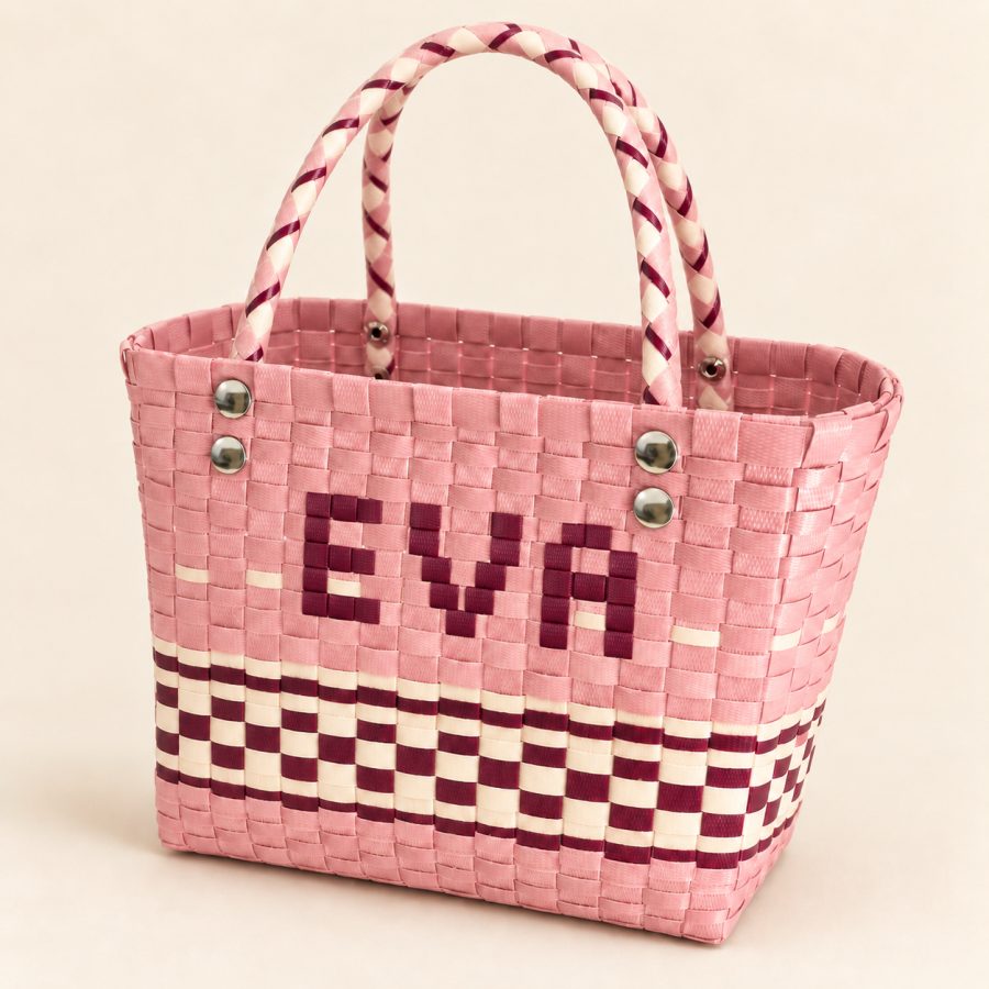 Blush Personalised Name Tote Bag