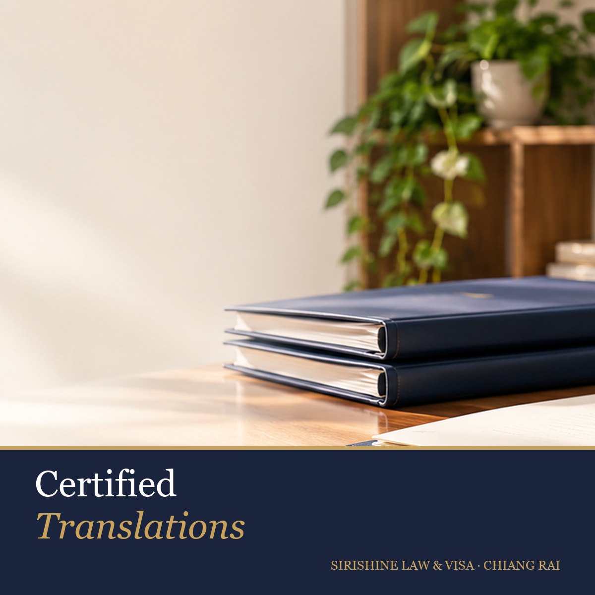 Certified Translations — Thai / English Legal Documents