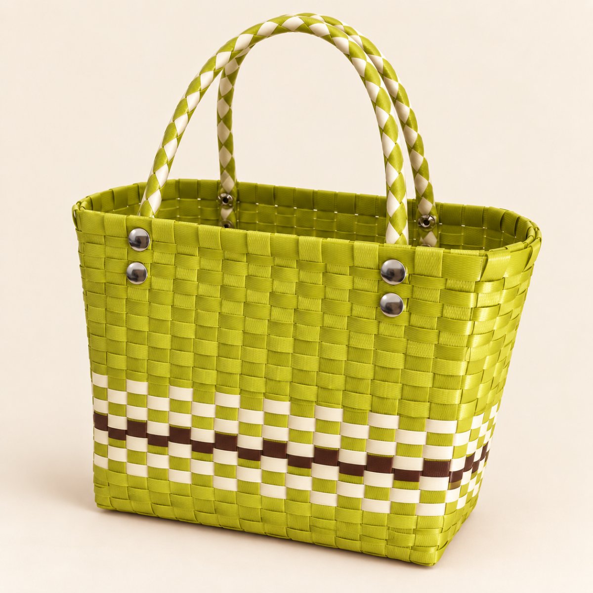 Chartreuse Handwoven Tote Bag