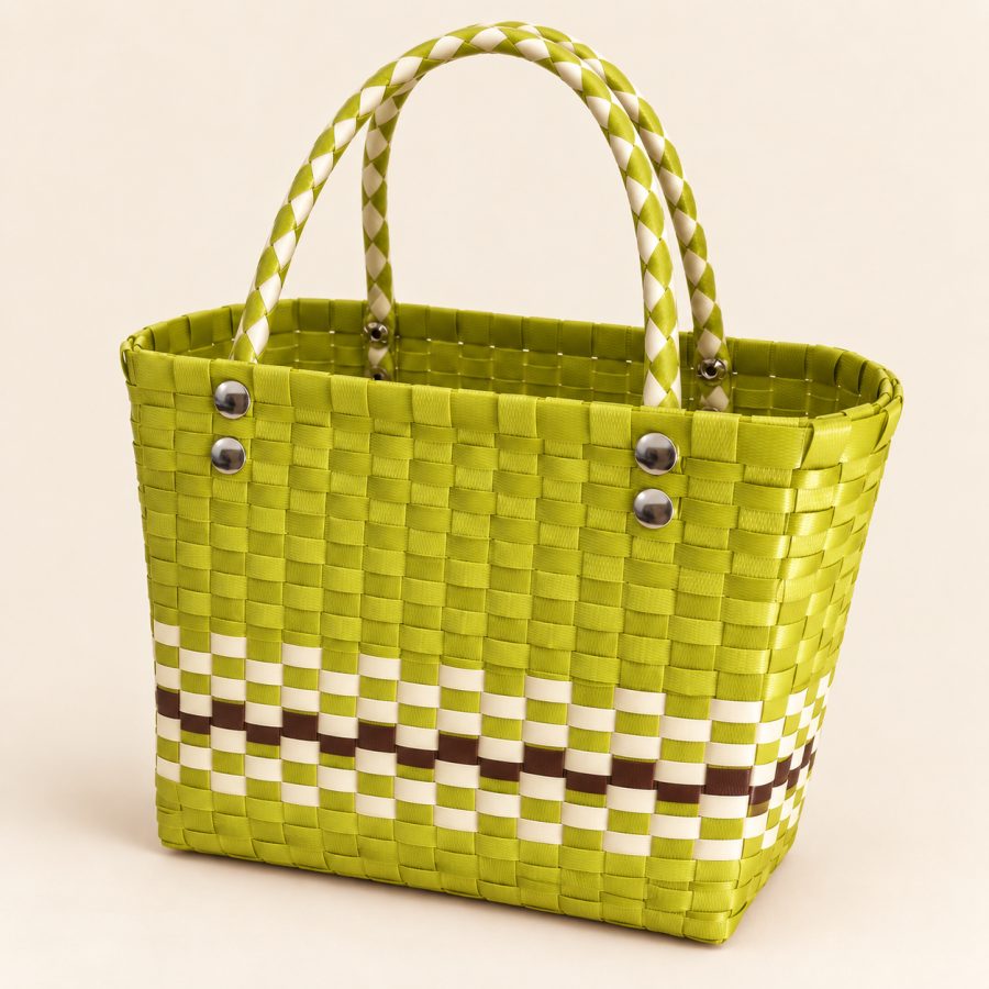 Chartreuse Handwoven Tote Bag