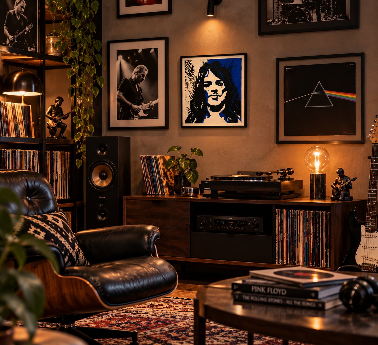 David Gilmour’s portrait - Pink Floyd