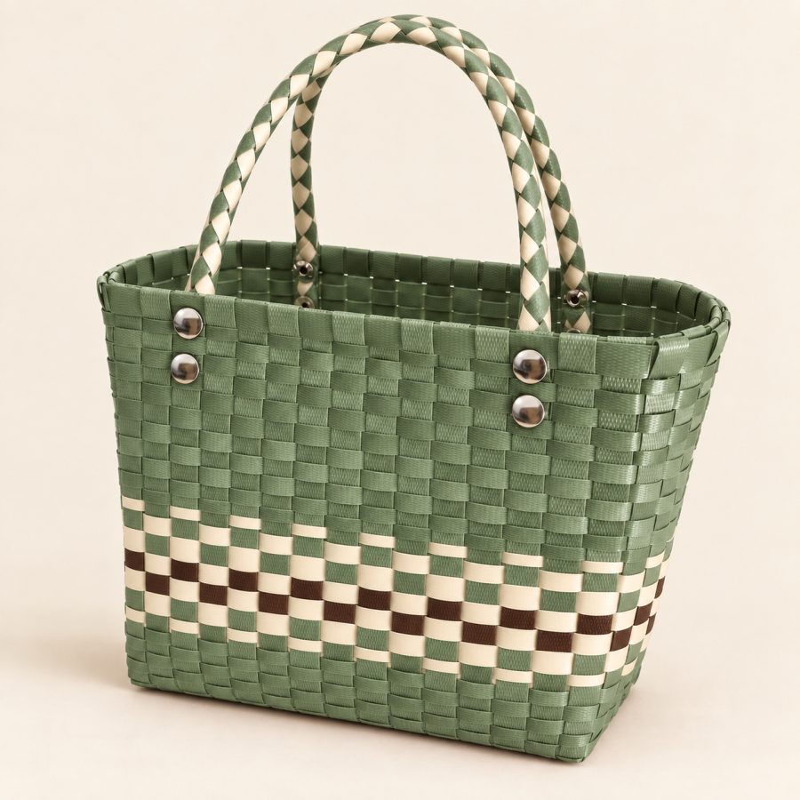 Sage Handwoven Tote Bag