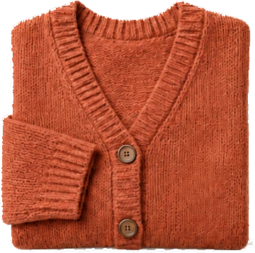 Gilet en maille terracotta