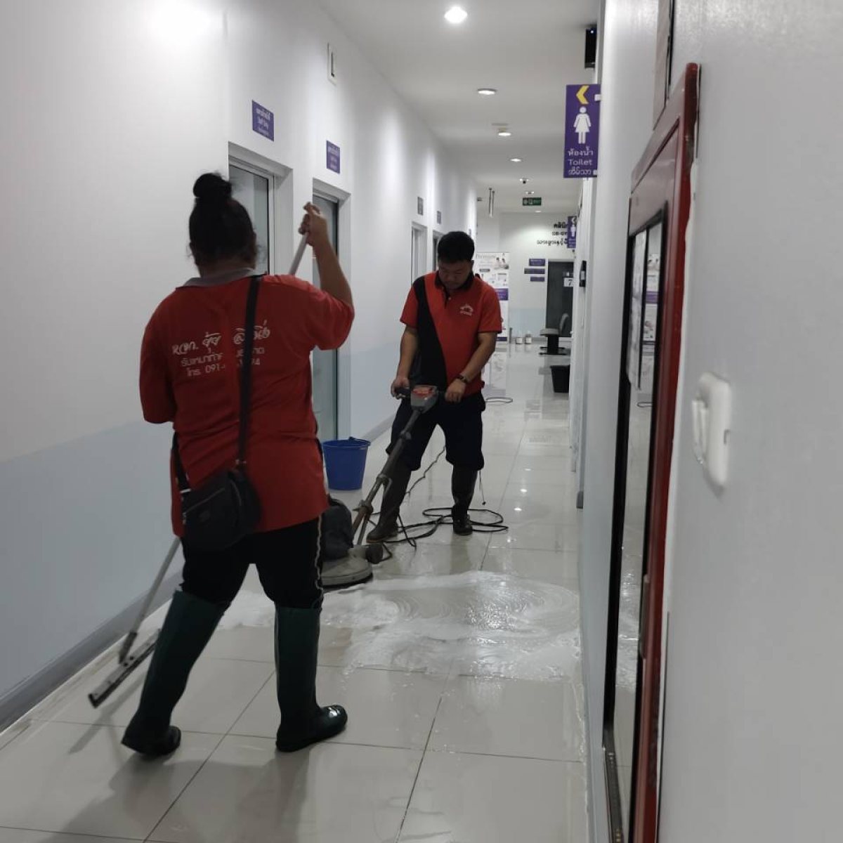 Corridor cleaning