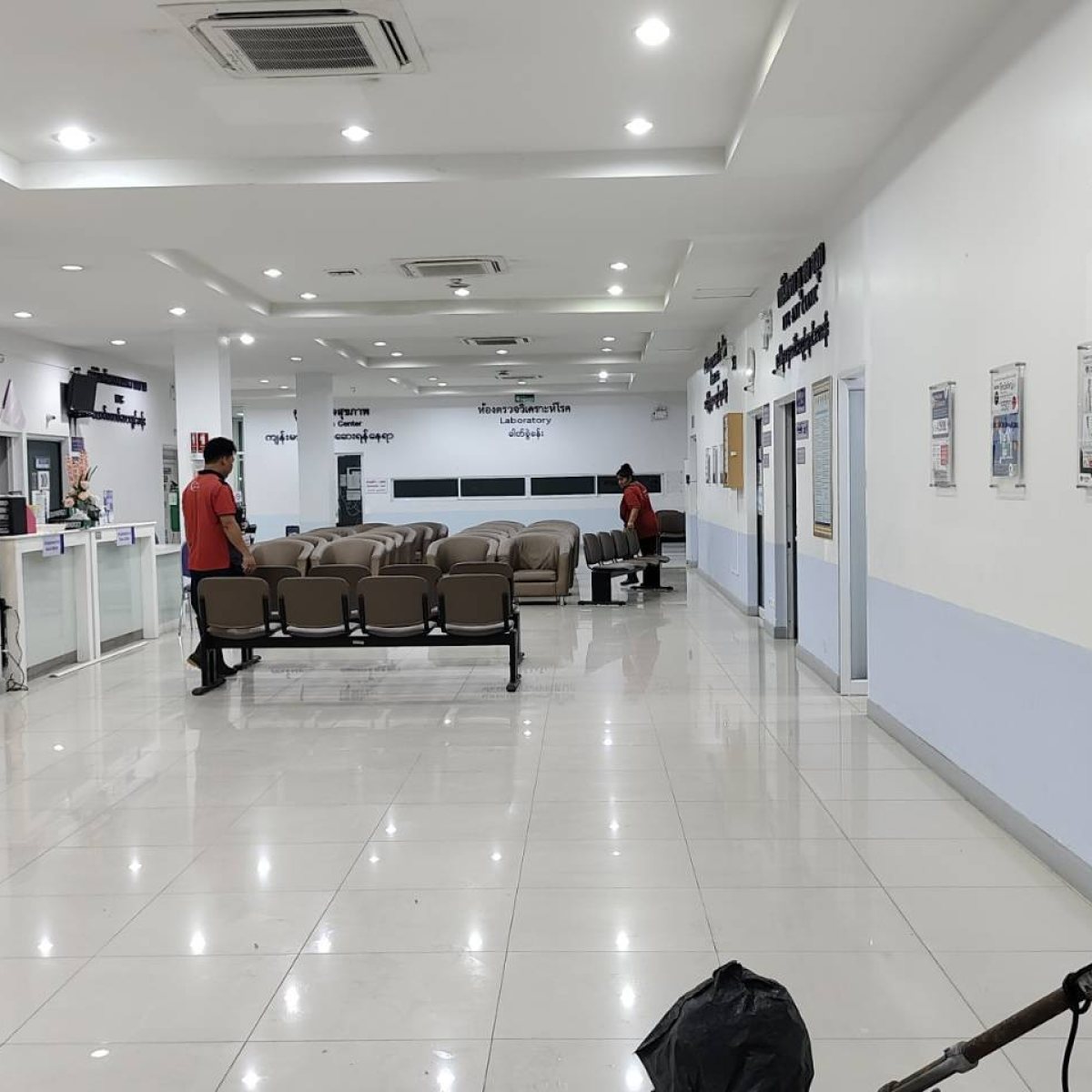 Lobby after cleaning