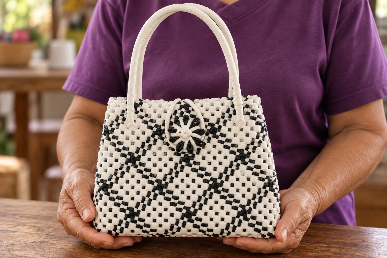 Handmade details, one weave at a time.