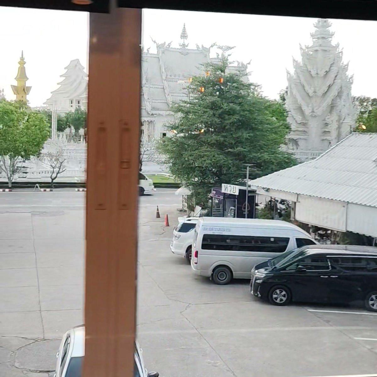 The White Temple, seen from the restaurant